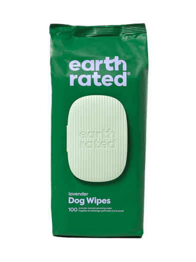 Earth Rated USDA Certified Biobased Lavender Scented Grooming Wipes for Dogs and Cats