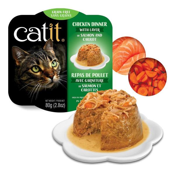 Catit Chicken Dinner with Salmon & Carrot Grain Free Wet Cat Food