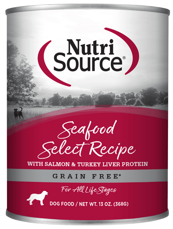 NutriSource Grain Free Seafood Select Formula Canned Dog Food