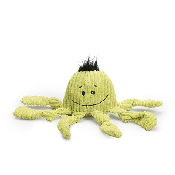 HuggleHounds Knottie Octopus Citron Toy for Dogs