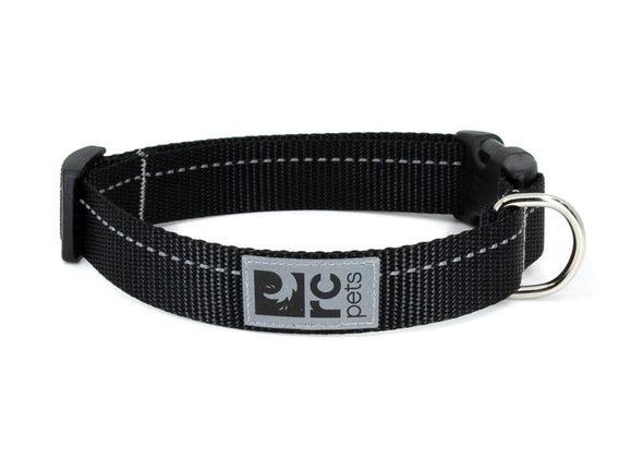 RC Pet Clip Primary Collar Black  for Dogs
