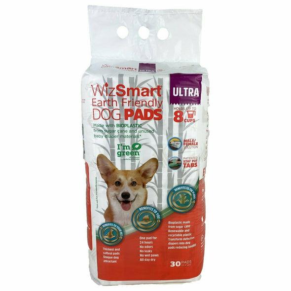 Earth Friendly 8-Cup Ultra Wizsmart All Day Dry Premium Training Pads for Dogs