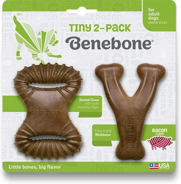 Benebone Bacon Flavored Tough Extra Small Dog Chew Toy