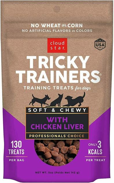 Cloud Star Chewy Tricky Trainers Liver Flavor Training Treat for Dogs