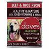 Dave's Naturally Healthy Beef And Rice Canned Dog Food