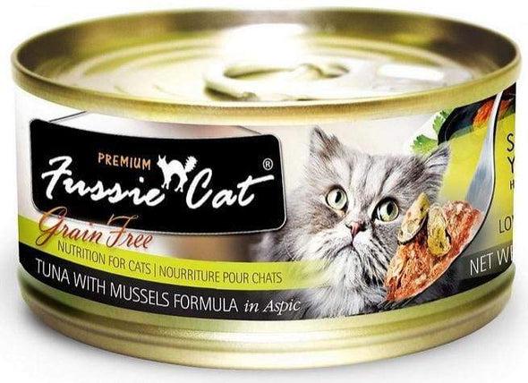 Fussie Cat Premium Tuna with Mussels Formula in Aspic Single Canned Food