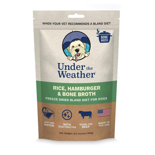 Under The Weather Rice Hamburger & Bone Broth Freeze-Dried Food for Dogs