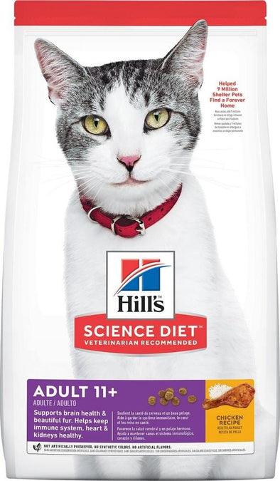 Hill's Science Diet Senior Age 11+ Chicken Recipe Dry Cat Food