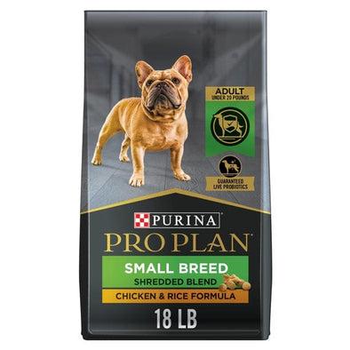 Purina Pro Plan Savor Adult Shredded Blend Small Breed Chicken & Rice Formula Dry Dog Food