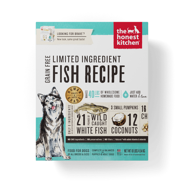 The Honest Kitchen Limited Ingredient Grain Free Fish Recipe Dehydrated Dog Food
