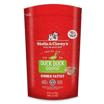Stella & Chewy's Raw Frozen Duck Duck Goose Dinner Patties for Dogs