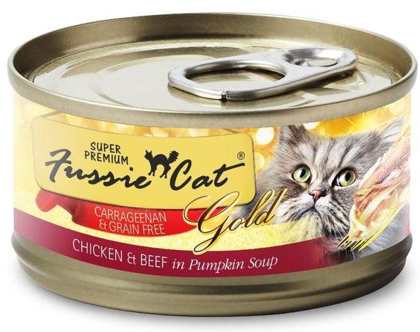 Fussie Cat Super Premium Grain Free Chicken & Beef in Pumpkin Soup Canned Cat Food