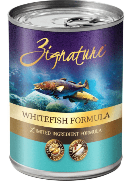 Zignature Special Diet:Limited Ingredient Diet Grain Free Whitefish Recipe Single Canned Dog Food