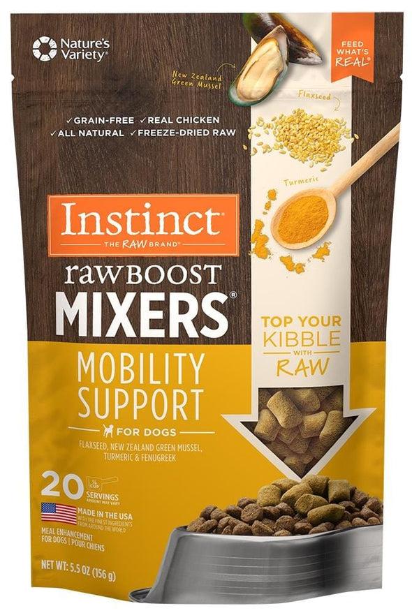 Instinct Grain Free Freeze Dried Raw Boost Mixers Mobility Support Recipe Dog Food Topper