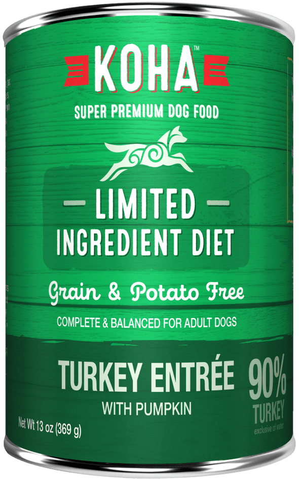 KOHA Grain & Potato Free Limited Ingredient Diet Turkey Entree with Pumpkin Canned Dog Food