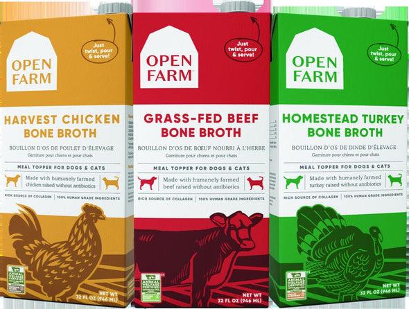 Open Farm Harvest Chicken Bone Broth for Dogs & Cats