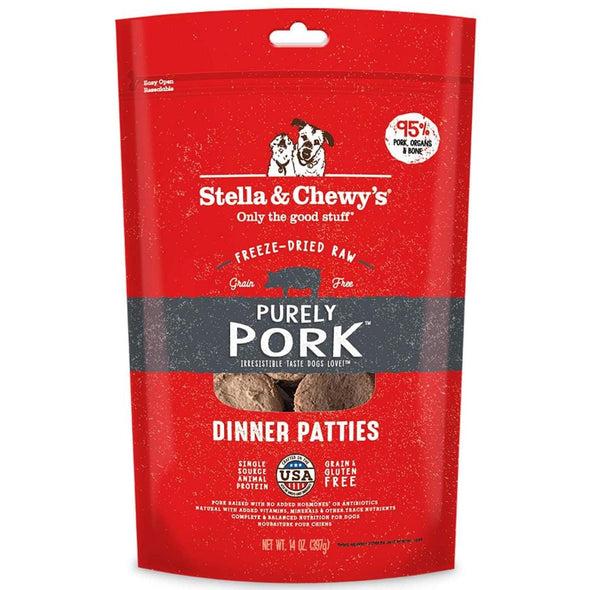 Stella & Chewy's Purely Pork Grain Free Dinner Patties Freeze Dried Raw Dog Food