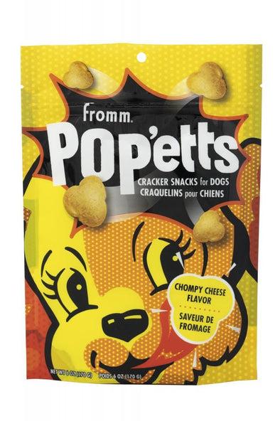 Fromm Pop'etts Chompy Cheese Flavor Cracker Snacks For Dogs