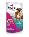 Nulo Freestyle Grain Free Beef Beef Liver & Kale in Broth Meaty Dog Food Topper Pouch