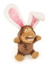 goDog Silent Squeak Flips Monkey Rabbit with Chew Guard Technology Durable Plush Dog Toy