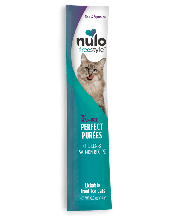 Nulo FreeStyle Perfect Puree Chicken & Salmon Recipe Lickable Cat Treats