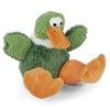 goDog Checkers Sitting Duck with Chew Guard Technology Durable Plush Dog Toy