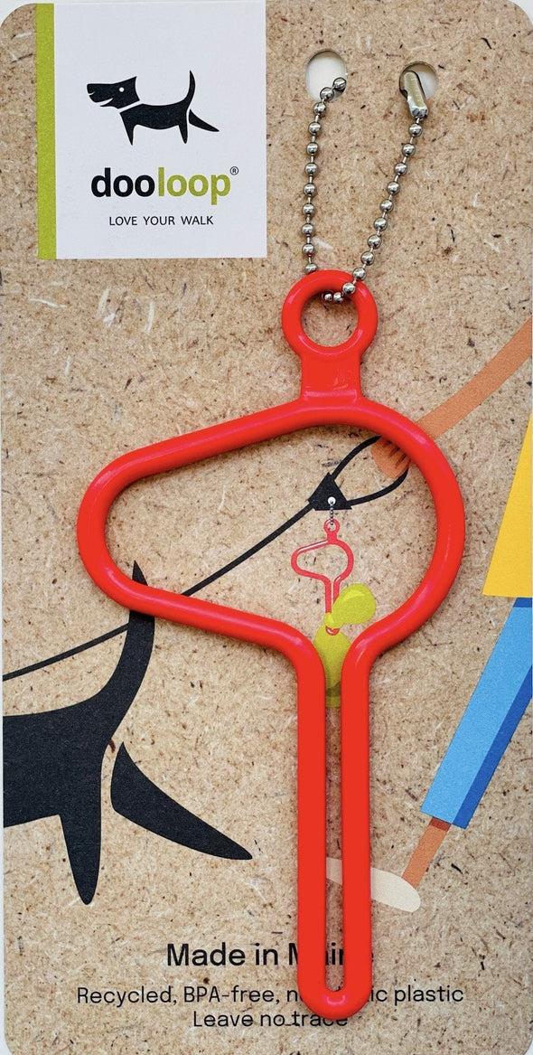 Dooloop Red Poop Bag Holder for Dogs