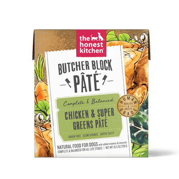 The Honest Kitchen Butcher Block Pate Chicken & Super Greens for Dogs