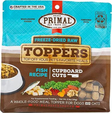 Primal Cupboard Cuts Freeze-Dried Raw Fish Meal Topper for Dogs and Cats