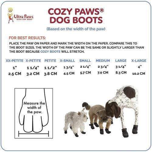 Ultra Paws Cozy Grey Indoor Boots for Dogs