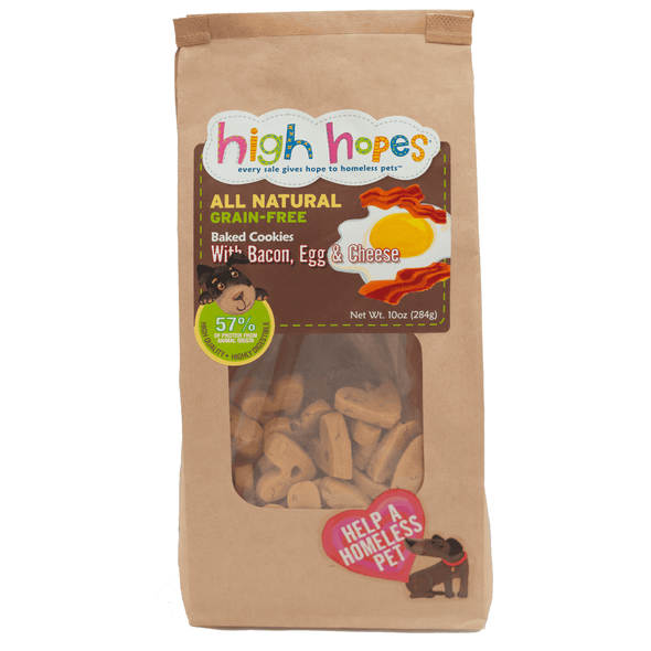High Hopes  Bacon Egg & Cheese Crunchy Biscuits Treats for Dogs