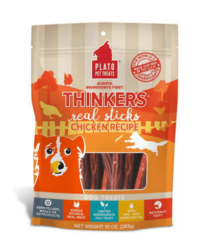 Plato Thinkers Chicken Meat Stick Dog Treats