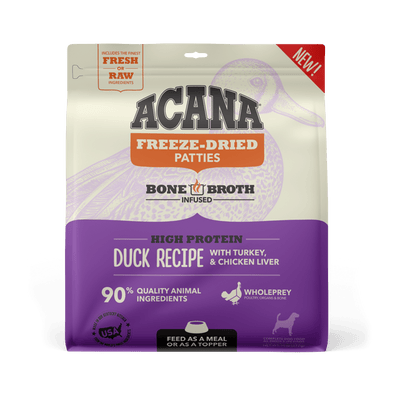 Acana Freeze-Dried Food Duck Recipe Patties for Dogs