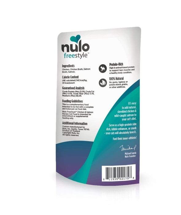 Nulo Freestyle Grain Free Chicken & Salmon in Broth Meaty Cat Food Topper Pouch
