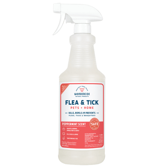Wondercide Peppermint Flea and Tick Spray for Pets + Home