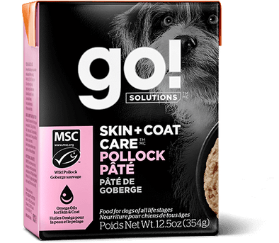 Petcurean Go! Skin & Coat Pollock Pate with Grains Wet Dog Food