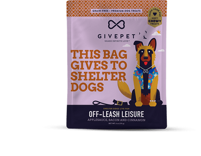 Give Pet Off-Leash Leisure Grain-Free Premium Treats for Dogs