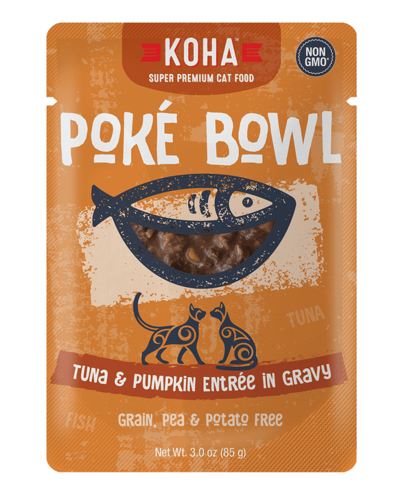 Koha Poké Bowl Tuna & Pumpkin Entrée in Gravy Wet Cat Food Pouch