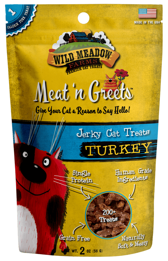Wild Meadow Farms Turkey Meat'N Greets Treats for Cats