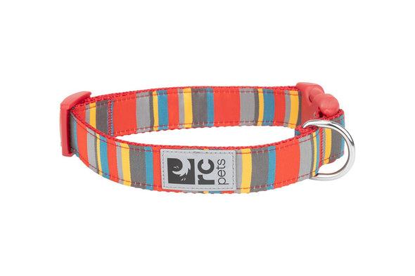 RC Pet Clip Collar for Dogs in Multi Stripes Pattern