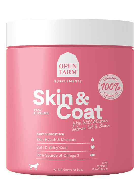 Open Farm Skin & Coat Supplement Chews for Dogs