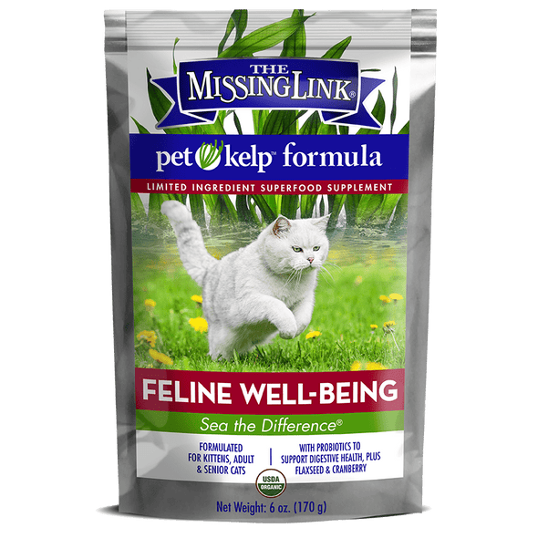 The Missing Link Pet Kelp Feline Well Being Formula Organic Limited Ingredient Superfood Supplement for Cats