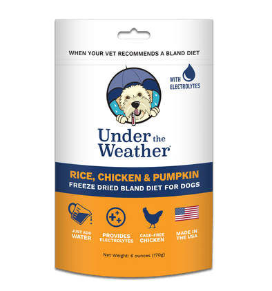 Under the Weather Rice, Chicken & Pumpkin Freeze Dried Bland Dog Food