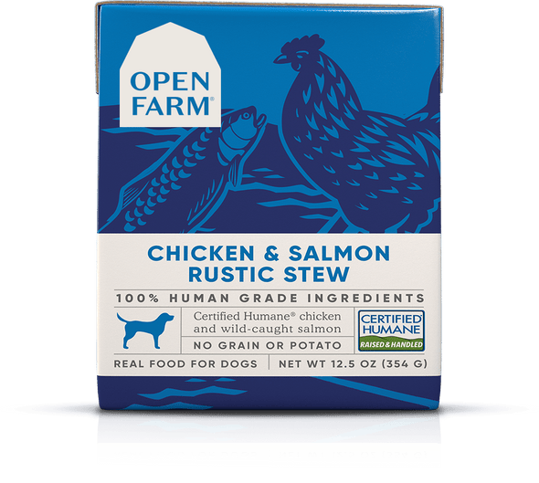 Open Farm Grain Free Chicken & Salmon Recipe Rustic Stew Single Wet Dog Food