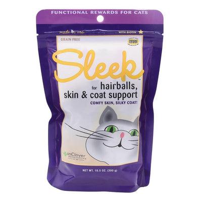 InClover Sleek Hairballs, Skin & Coat Support Functional Chew Supplement for Cats