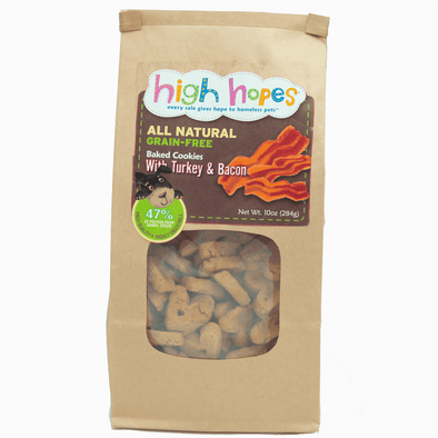 High Hopes Turkey Bacon Biscuits Dog Treats