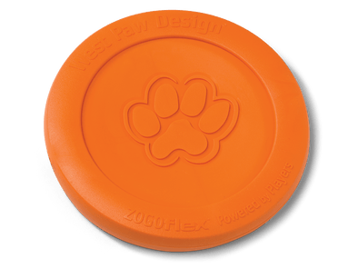 West Paw Zisc Tangerine orange Dog Toy