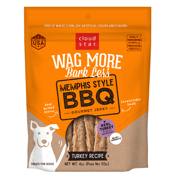 Cloud Star Wag More Bark Less Jerky: Memphis Style BBQ Treats for Dogs