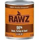 Rawz Dog Food-95% Duck Turkey & Quail