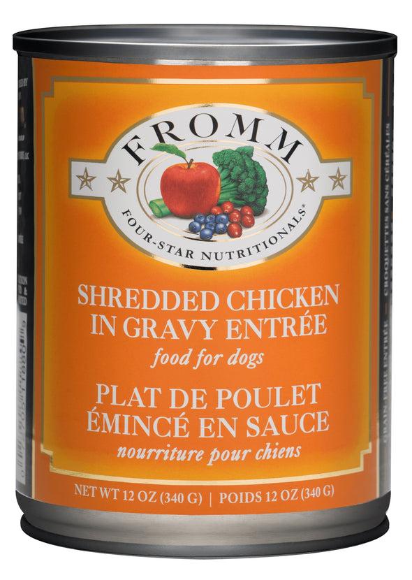 Fromm Four-Star Shredded Chicken in Gravy Entree for Dogs